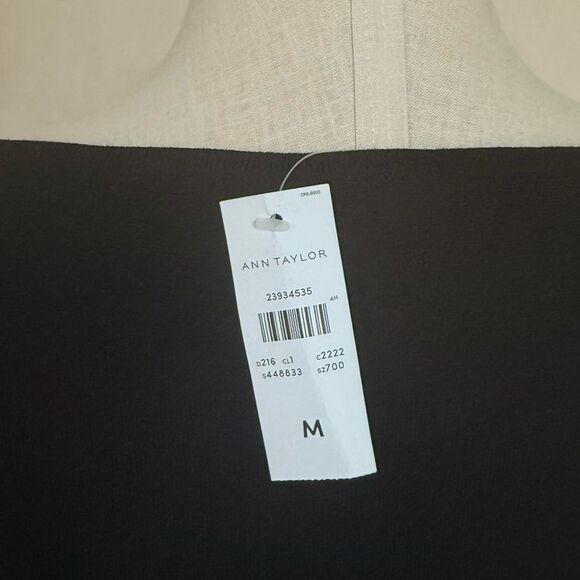 Women's‎ NWT Ann Taylor Black Long Bell Sleeve Sweater Dress size M - Picture 5 of 12